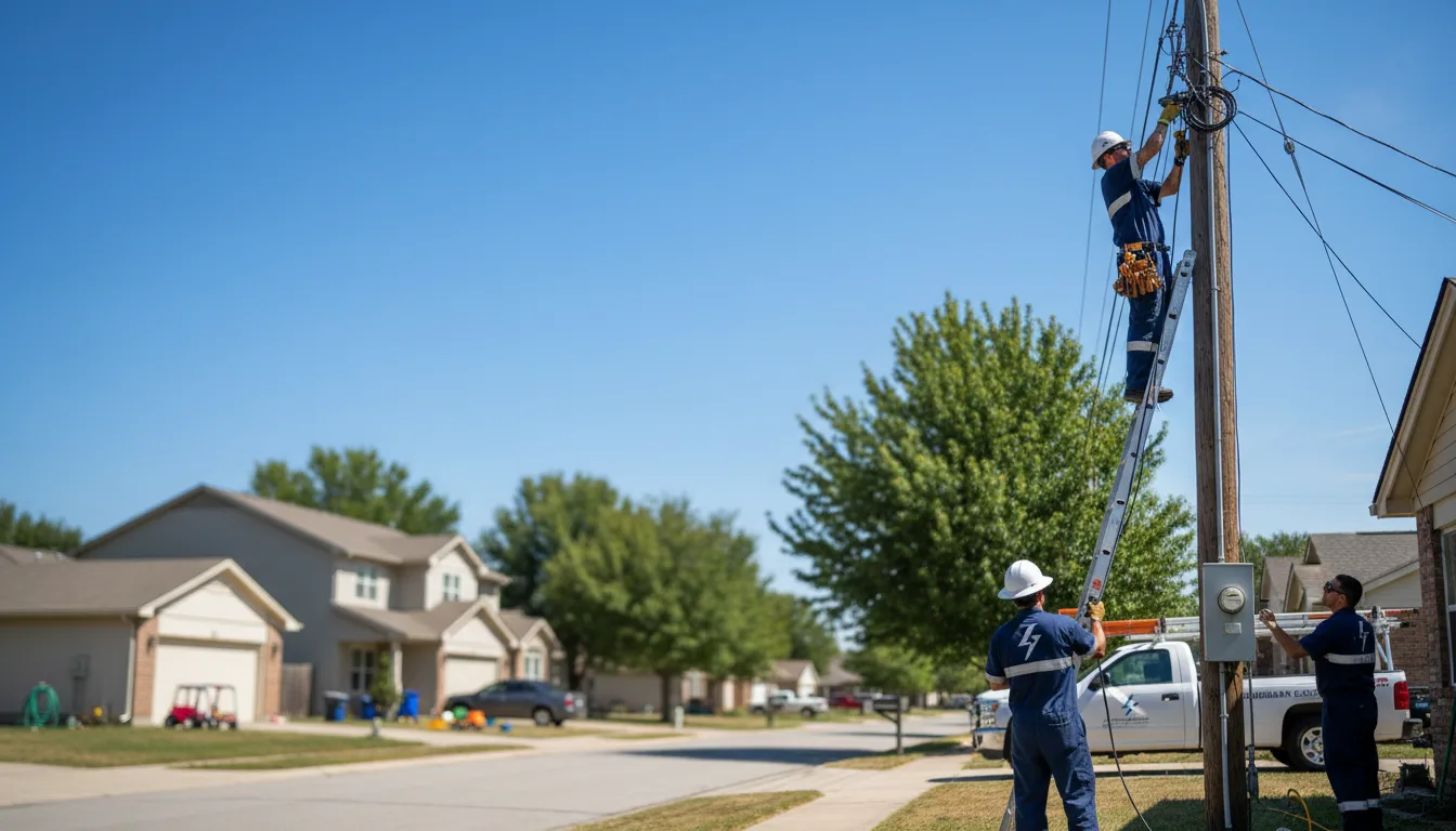 Residential electrician providing installation services in Fort Benning, GA